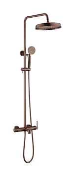 Фото Душевая стойка Boheme Eterna 178-CB cooper brushed, медь