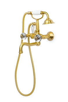 Фото Смеситель для ванны Boheme Flora 313-FL бронза