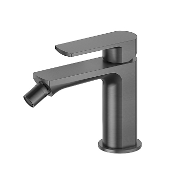 Фото Смеситель Newform Haka 72027.59.064 для биде, оружейная сталь браш PVD