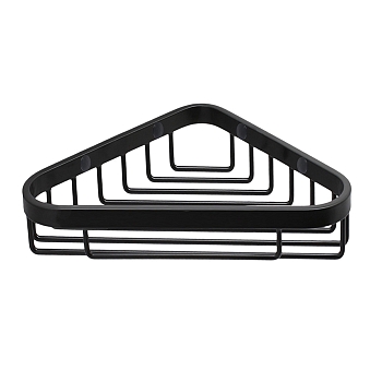 Фото Полка Colombo Basic B2732.NM угловая черный матовый 20х12 см