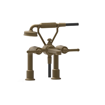 Фото Смеситель на борт ванны Gessi Venti20 65115#713, antique brass, бронза матовая