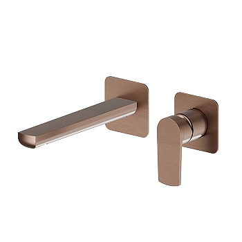 Фото Смеситель Newform Haka 72026E.59.067 для раковины, медь браш PVD