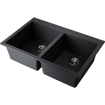 Фото Кухонная мойка Omoikiri Bosen 80-2-BL 4993836 черный