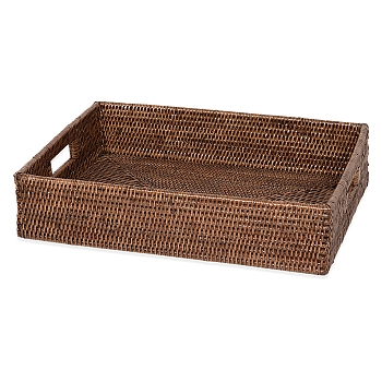 Фото Поднос Decor Walther Basket 0939692 настольный 10x45x34 см, ротанг темный