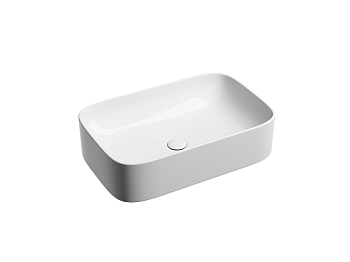 Фото Раковина Ceramicanova Element CN6053 накладная 60,5 × 38 × 15 см, белый глянцевый