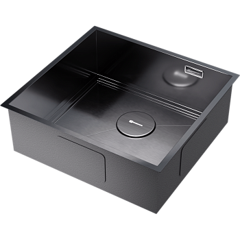 Фото Кухонная мойка Omoikiri Kasen 48-26-INT-GM 4997058 вороненая сталь