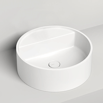 Фото Раковина Salini Armonia 130116G накладная 45 см, цвет белый глянцевый