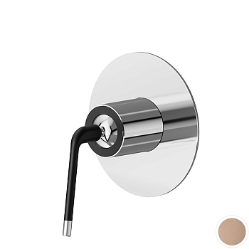 Фото Смеситель Newform O'Rama 68476E.M2.072 для раковины, розовое золото матовое