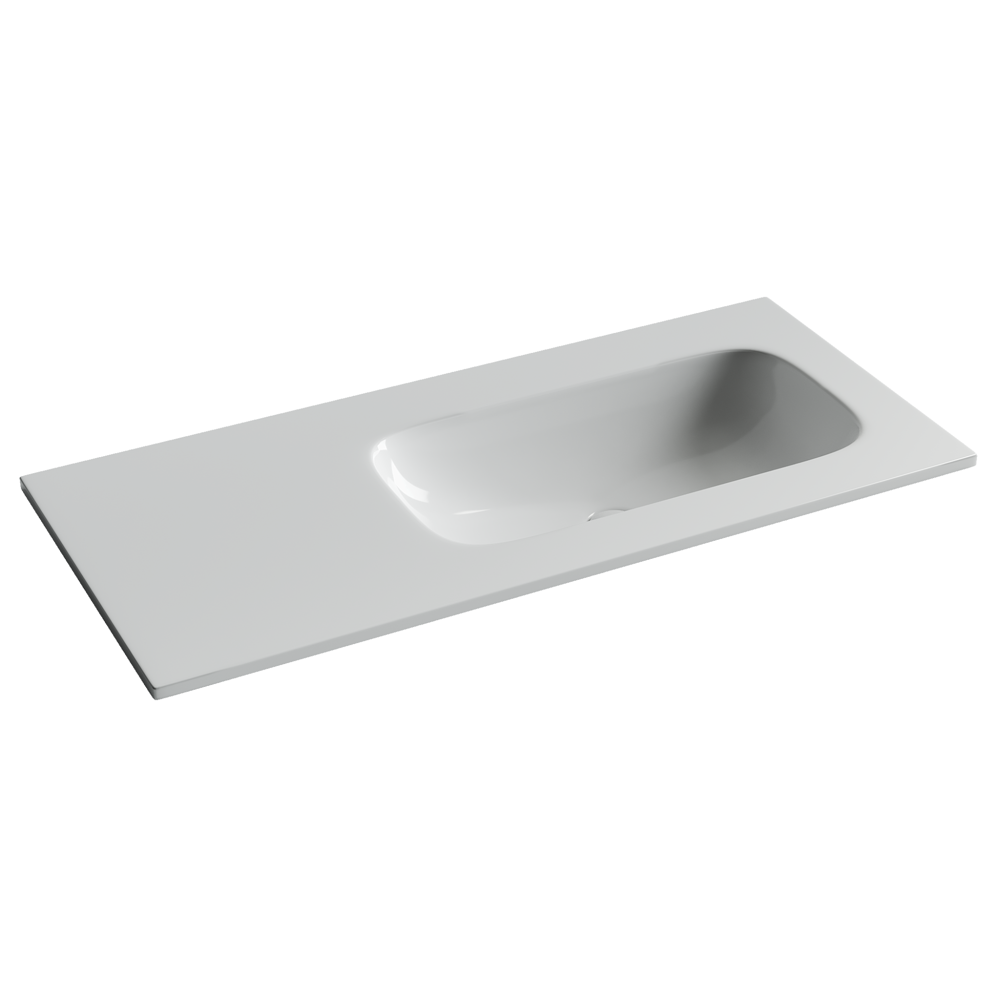 Фото Раковина Ceramicanova Grace CN7015wx мебельная 101 × 45,7 × 13,7 см, белый глянцевый