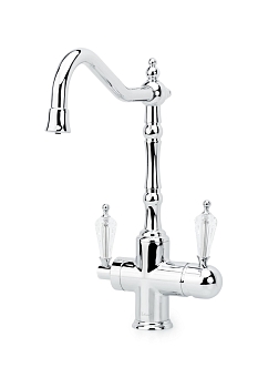 Фото Смеситель для кухни Boheme Tradizionale 113-SW с краном под фильтр хром