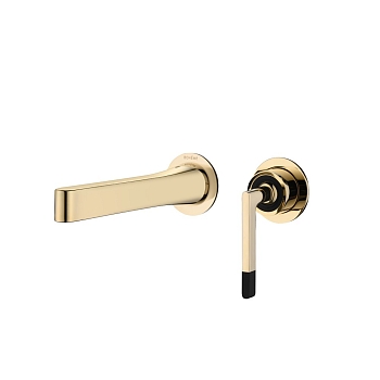 Фото Смеситель для раковины Boheme Duo 165-G золото глянец