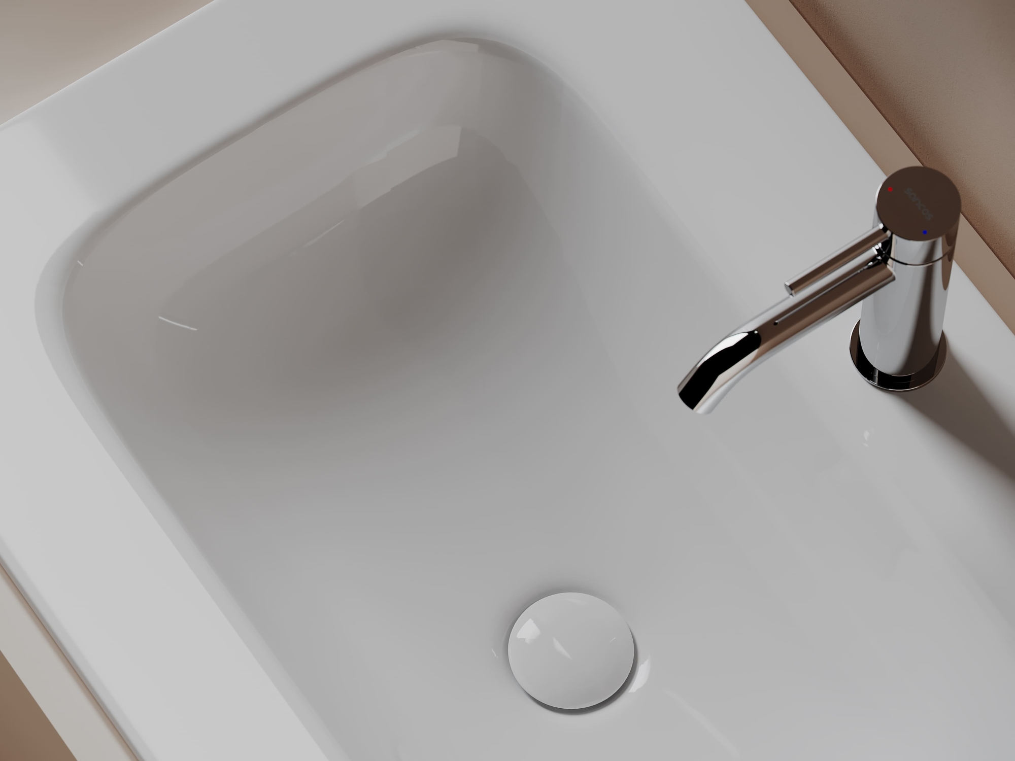 Фото Раковина Ceramicanova Grace CN7031 мебельная 71 × 45,7 × 13,7 см, белый глянцевый