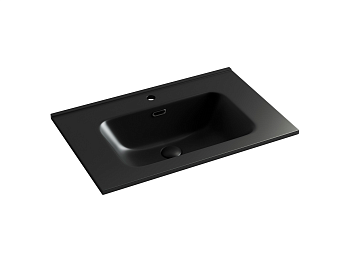 Фото Раковина Ceramicanova Element CN7007MB мебельная 71 × 46,5 × 18 см, черный матовый