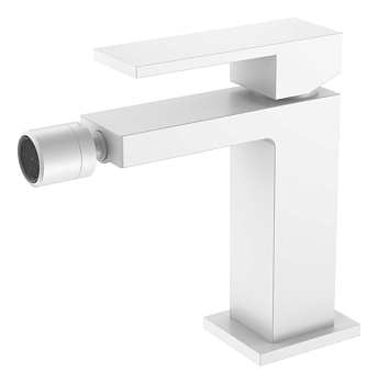 Фото Смеситель для биде Boheme Qubic 476-MW белый матовый