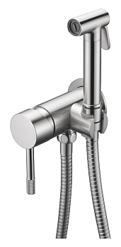 Фото Гигиенический душ Boheme Uno 467-NB со смесителем nickel brush, никель матовый