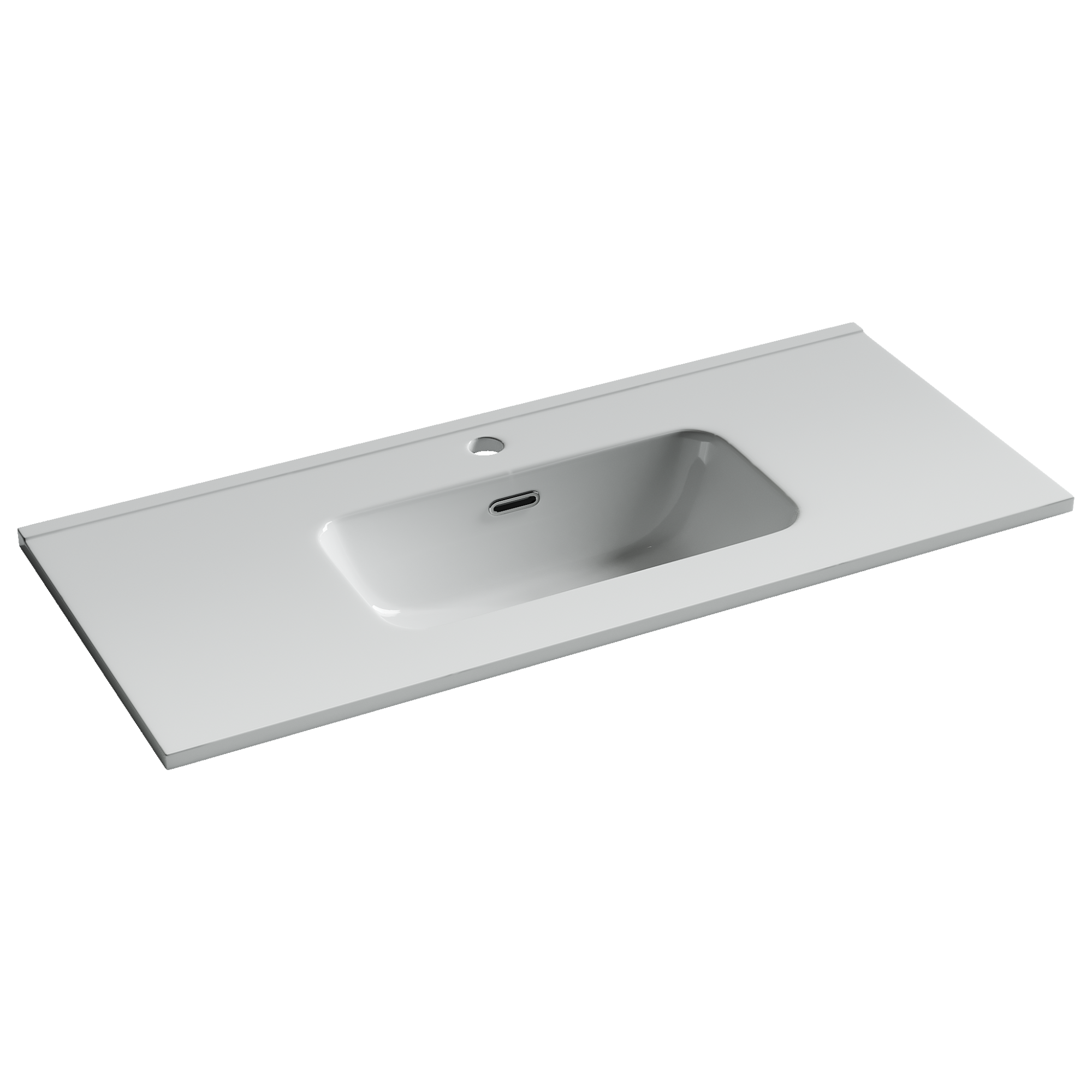 Фото Раковина Ceramicanova Compact CN7030 мебельная 91 × 39,5 × 17 см, белый глянцевый
