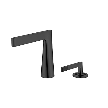 Фото Смеситель для раковины Boheme Duo 161-SGM shine gun metal, графит глянец