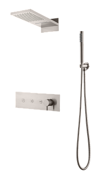 Фото Душевая система Boheme Fusion 130-NB nickel brush, никель матовый