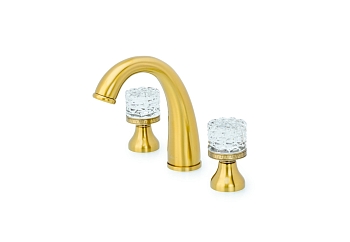 Фото Смеситель для раковины Boheme Crystal 317-CRST бронза