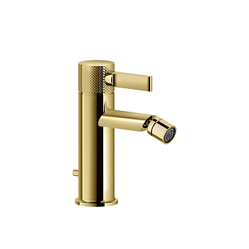 Фото Смеситель для биде Gessi Inciso 58007#246 с донным клапаном, золото глянец pvd