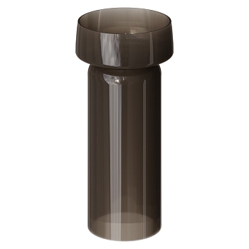 Фото Раковина с пьедесталом Boheme Glow Smoke 810-GS-BR + 810-BASE-GS-BR напольная круглая 40 см, Bronze (дымчатая бронза)