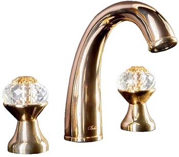 Фото Смеситель для раковины Boheme Flora 297-FL золото