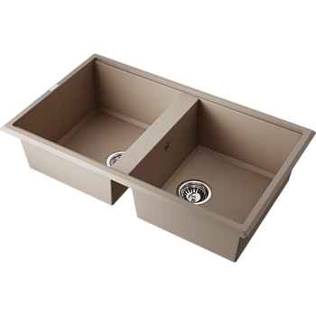 Фото Кухонная мойка Omoikiri Tedori 86-2-SA 4993926 бежевый