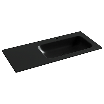 Фото Раковина Ceramicanova Grace CN7015MB мебельная 101 × 45,7 × 13,7 см, черный матовый