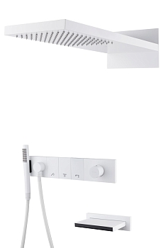 Фото Душевая система Boheme Zodiac 132-2-MW белый матовый