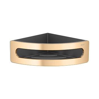 Фото Полка для ванной Keuco Elegance 11657250001 подвесной brushed brass/anthracite