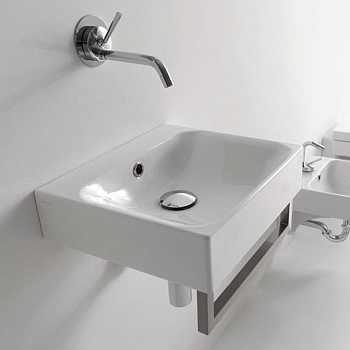 Фото Раковина Kerasan Cento 353901*0 подвесная 40 см, цвет белый