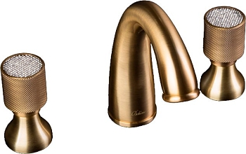 Фото Смеситель для раковины Boheme Royal Cristal 317 бронза