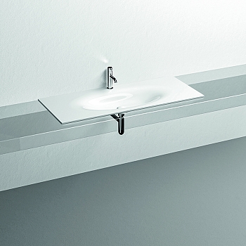 Фото Раковина Kerasan Shape  548001*1 накладная 122 см, цвет белый глянцевый