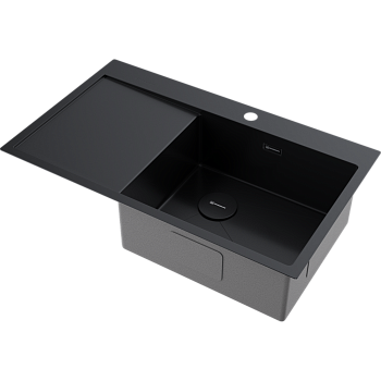 Фото Кухонная мойка Omoikiri Akisame 86-R Side-GB 4997044 графит