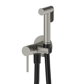 Фото Смеситель с гигиеническим душем Newform  886E.59.064, оружейная сталь браш PVD