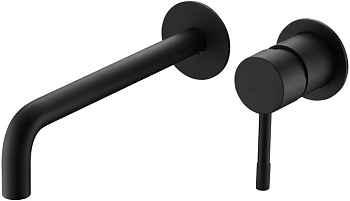 Фото Смеситель для раковины Boheme Uno 465-B черный матовый