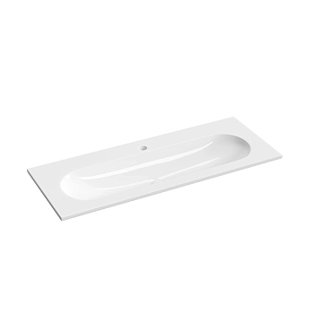 Фото Раковина Ceramicanova Calista CN6094 накладная 101 × 39,5 × 12 см, белый глянцевый