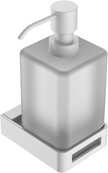 Фото Дозатор жидкого мыла Boheme Q 10957-MW подвесной белый матовый