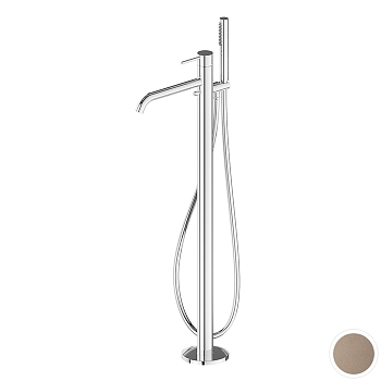 Фото Смеситель Newform XT 4278E.M0.075 для ванны напольный, пудровый розовый (Cipria)