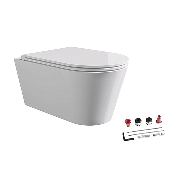 Фото Унитаз подвесной Alice Hide 31170101SET безободковый