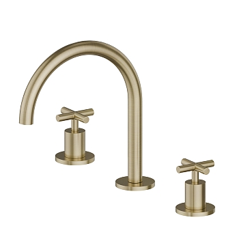 Фото Смеситель Newform Blink 70800.59.098 для раковины, шампань браш PVD