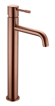 Фото Смеситель для раковины Boheme Uno 462-BRB высокий, brushed bronze, янтарная бронза матовая