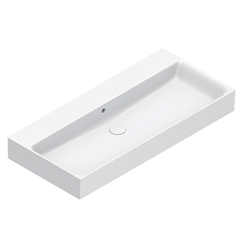 Фото Раковина Catalano Premium 221000001 подвесная 100 см, цвет белый глянцевый