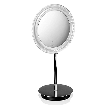 Фото Зеркало Decor Walther 0121300 косметическое настольное с подсветкой увел 3x, хром