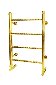 Фото Полотенцесушитель Boheme Oro 709 электрический, золото глянец h80x50 см