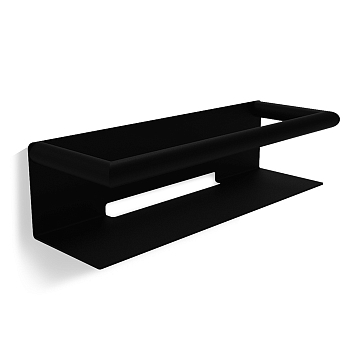 Фото Полка Decor Walther Mikado 0863960 подвесная 30x10 см, черный матовый