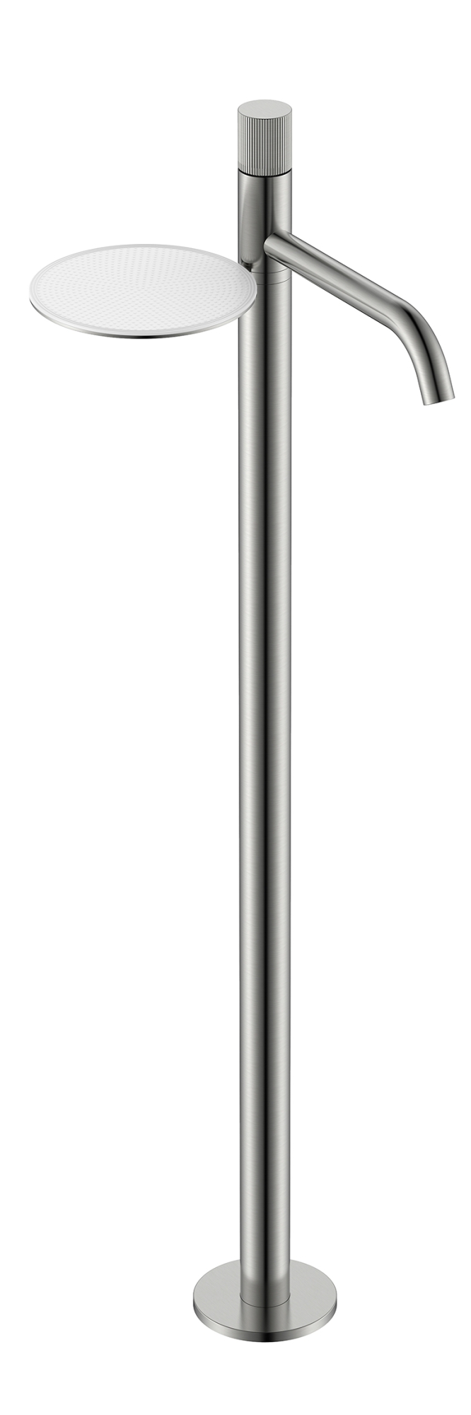 Фото Смеситель для раковины Boheme Stick 120-NB.3 напольный никель браш