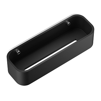 Фото Полка Decor Walther Black Stone 0973864 подвесная 30x10 см, хром/черный матовый