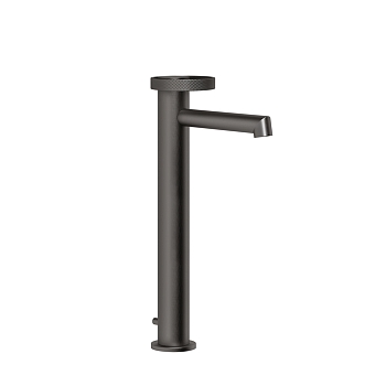 Фото Смеситель для раковины Gessi Anello 63303#707 с донным клапаном, черный хром браш pvd