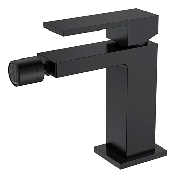 Фото Смеситель для биде Boheme Qubic 476-B черный матовый